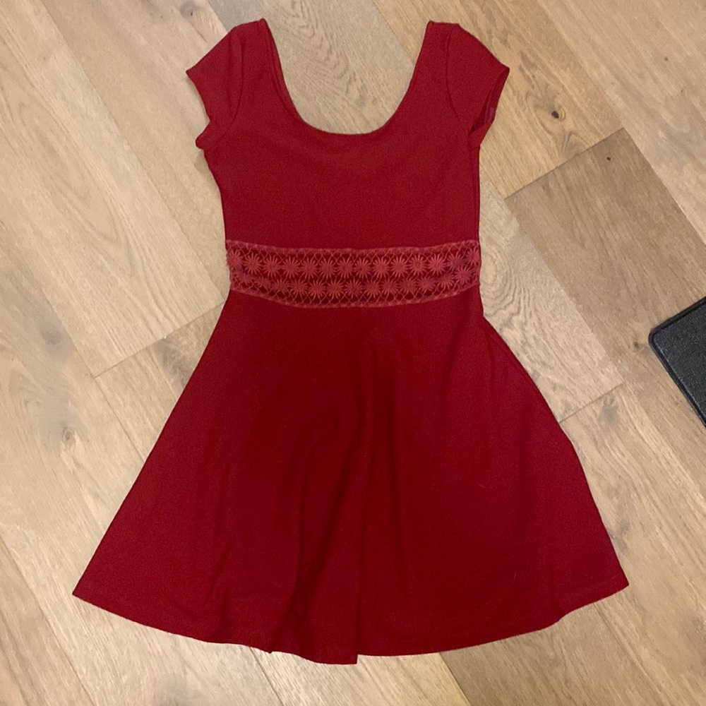 A-line cutout dress